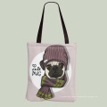 Custom durable soft canvas tote shopping bags